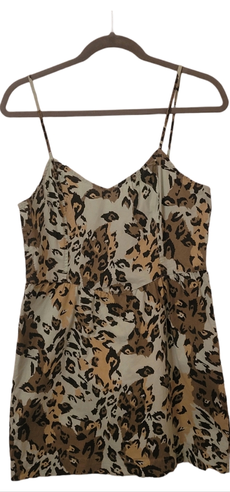 HURLEY Turquoise Animal Print Mini-Dress with Stretch